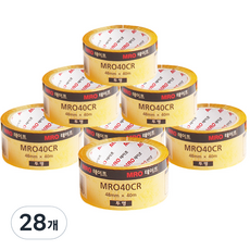 MRO 封箱膠帶 48mm x 40m, 透明, 28個