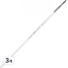 Dasababa油畫圓形壓克力筆刷, 4號, 3個