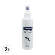 Qwaebal 足部噴霧, 150ml, 3個