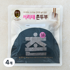 즐거운동행 국산콩 서리태 촌두부, 300g, 4개