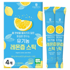 뜻깊은연구소 유기농 레몬즙 스틱 14p, 4개, 274.59ml