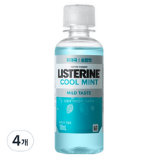 LISTERINE 李施德霖 Cool Mint溫和漱口水, 100ml, 4個