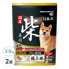 YEASTER 易思達 幼成犬黑帶乾飼料 日本犬柴專用, 雞肉, 2kg, 2袋