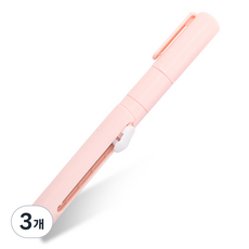 인디케이 파스텔 스틱 가위 칼, 핑크, 3개