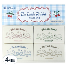 HWARANG 小兔子橡皮擦4件組, 米色, 4套