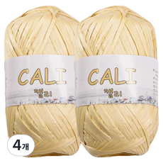 CheongsongTteugaesil Calli 編織線, 4個, 象牙白