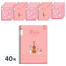 ibis 女童國小纖薄音樂簿, 隨機出貨, 40個