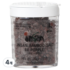 仁山竹鹽 九烤紫竹鹽 固體, 20g, 4個