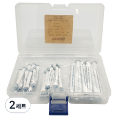 Ino工具 中空壁虎 3種 x 10p + 收納盒, 2套