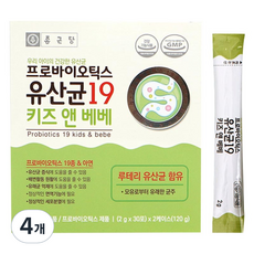 鍾根堂 益生菌乳酸菌粉包 30包入, 60g, 4盒