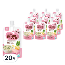 배냇밀 닭가슴살 감자 근대죽 후기 이유식, 100g, 20개, 혼합맛(닭가슴살/감자/근대)