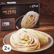 알찬마루 백김치, 5kg, 2개