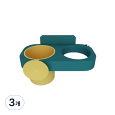 ABC 雙色免鑽孔吹風機架, 深綠色, 3個