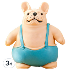 다다랜드 줘패 인형 피젯토이 13 x 15 cm, 불독, 3개