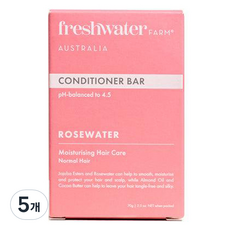 Freshwaterfarm 玫瑰水潤髮餅, 5個, 70g