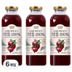 Pure Press紅石榴果汁, 500ml, 6瓶