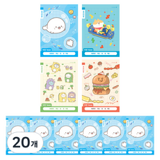 morning glory 小學1-2 10格韓文筆記本, A(隨機出貨), 20個