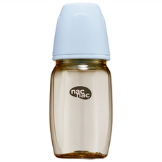 nac nac 妍心PPSU寬口奶瓶, 海洋藍, 1個, 270ml