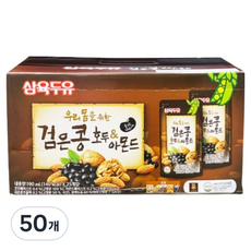 삼육두유 검은콩 호두 & 아몬드 두유, 190ml, 50개 190ml, 50개