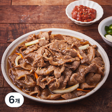 참푸드 홈클로 숯불향 돼지불백, 600g, 6개