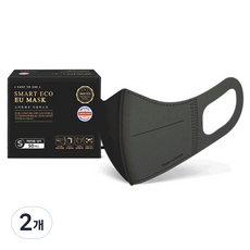 스마트에코 이유 마스크 소형 아동용, 50개입, 2개, 블랙