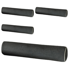 拉鍊 & 公雞 絎縫微粒泡棉頸枕, 4個, 深灰色