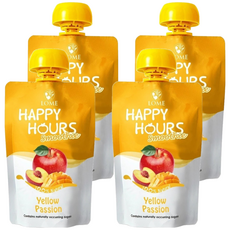 HAPPY HOURS 生機纖果飲 蘋果 + 桃子 + 芒果, 4包, 100g