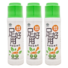 足好用鞋腳除臭粉 尤加利 24S, 100g, 3瓶