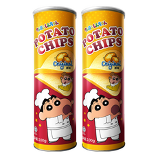 Shinchan 蠟筆小新 洋芋片 原味, 100g, 2個
