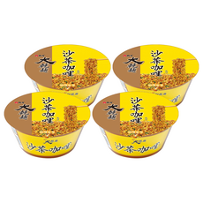 維力 大乾麵 沙茶咖哩風味 105g, 4個裝