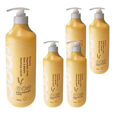 nac nac 酵素奶瓶餐盤蔬果洗潔精, 5個, 700ml