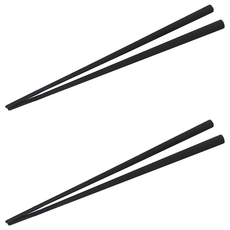 minono 米諾諾 耐熱矽膠筷, 黑色, 1雙筷子, 2組
