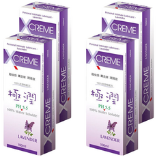 X-CREME 超快感 薰衣草草本潤滑劑, 100ml, 4個