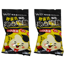 膠囊式機能夾心軟糖 DHA魚油+PS+E, 30顆, 3.6g, 2盒