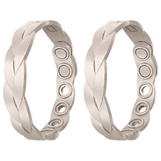 Kyhome 編織紋防靜電手環/負離子靜電消除器/運動矽膠腕帶 粉色, 2個