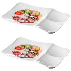 長方型分隔餐盤, 2個