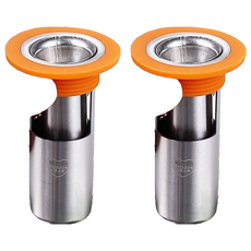 304不鏽鋼防蟲防臭地漏芯 短款 小, 2個