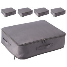 KIDS PARK 棉被收納袋 中號, 5個, 灰色