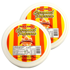 PakyTaky 爆米花桶 焦糖風味, 2個, 240g