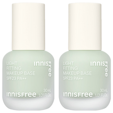 INNISFREE 台灣公司貨 輕薄透服貼飾底乳 SPF23 PA++ 30ml, 2 清新綠, 2個