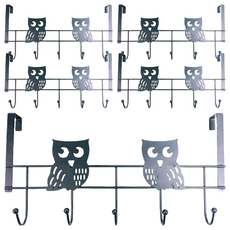 吉豪 情侶貓頭鷹門板 5連勾, 黑色, 5個