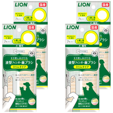 LION 獅王 PETKISS 3D波紋指套牙布 slim款, 2入, 4包