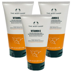 THE BODY SHOP 美體小舖 維他命C亮膚微晶煥膚磨砂乳, 3個, 100ml