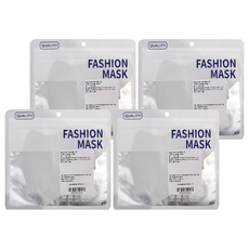 冰絲防曬口罩 1片, 淺灰色, 4片