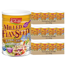 HomeBrown 紅布朗 黃金亞麻仁籽粉, 350g, 36罐