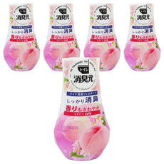 KOBAYASHI 小林製藥 消臭元 廁所芳香劑, 清甜白桃, 400ml, 5個