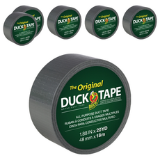 Duck Tape 原創強力管路膠帶 48mm x 18m, 6個, 灰色的