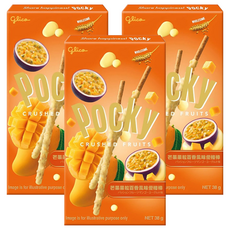 glico 格力高 Pocky 百奇 芒果果粒百香風味優格棒, 38g, 3個
