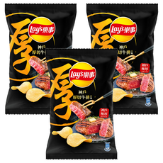 Lay's 樂事 神戶厚切牛排口味洋芋片, 85g, 3包