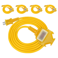 PowerSync 包爾星克 2P 1對3工業用動力延長線, 5m, 5條, 黃色